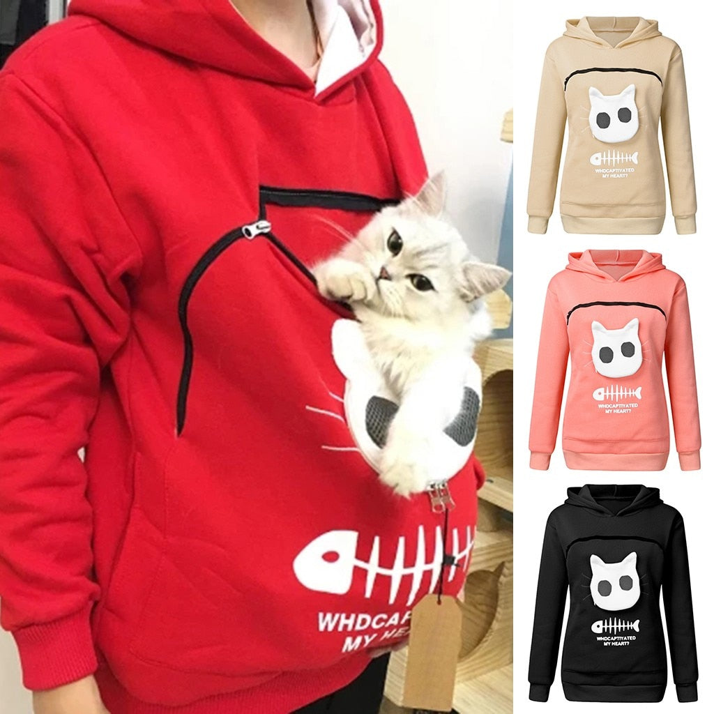 🎄Christmas Special Sale-[SAVE 50% OFF]--Cat Lovers Hoodie Cuddle Pouch--BUY 2 GET 10% OFF & FREE SHIPPING
