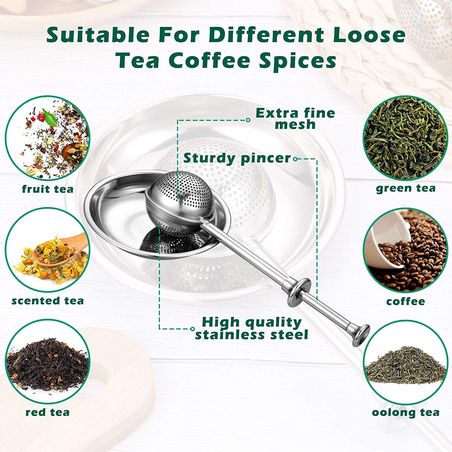 🔥Long-Handle Tea Ball Infuser(BUY 2 GET 2 FREE)