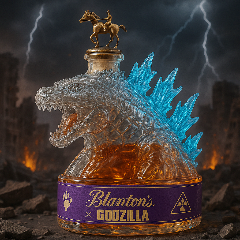 Godzilla Whiskey Bottle