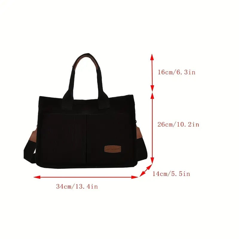 💖VALENTINE'S DAY SALE🔥Canvas Tote Bag Waterproof Nylon Multi Pocket Shoulder Bags Laptop Work Bag