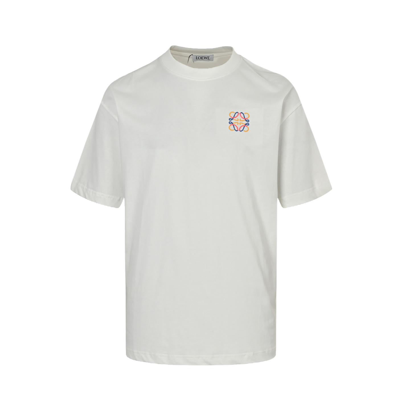 Loewe 25ss colorful embroidered logo short sleeve