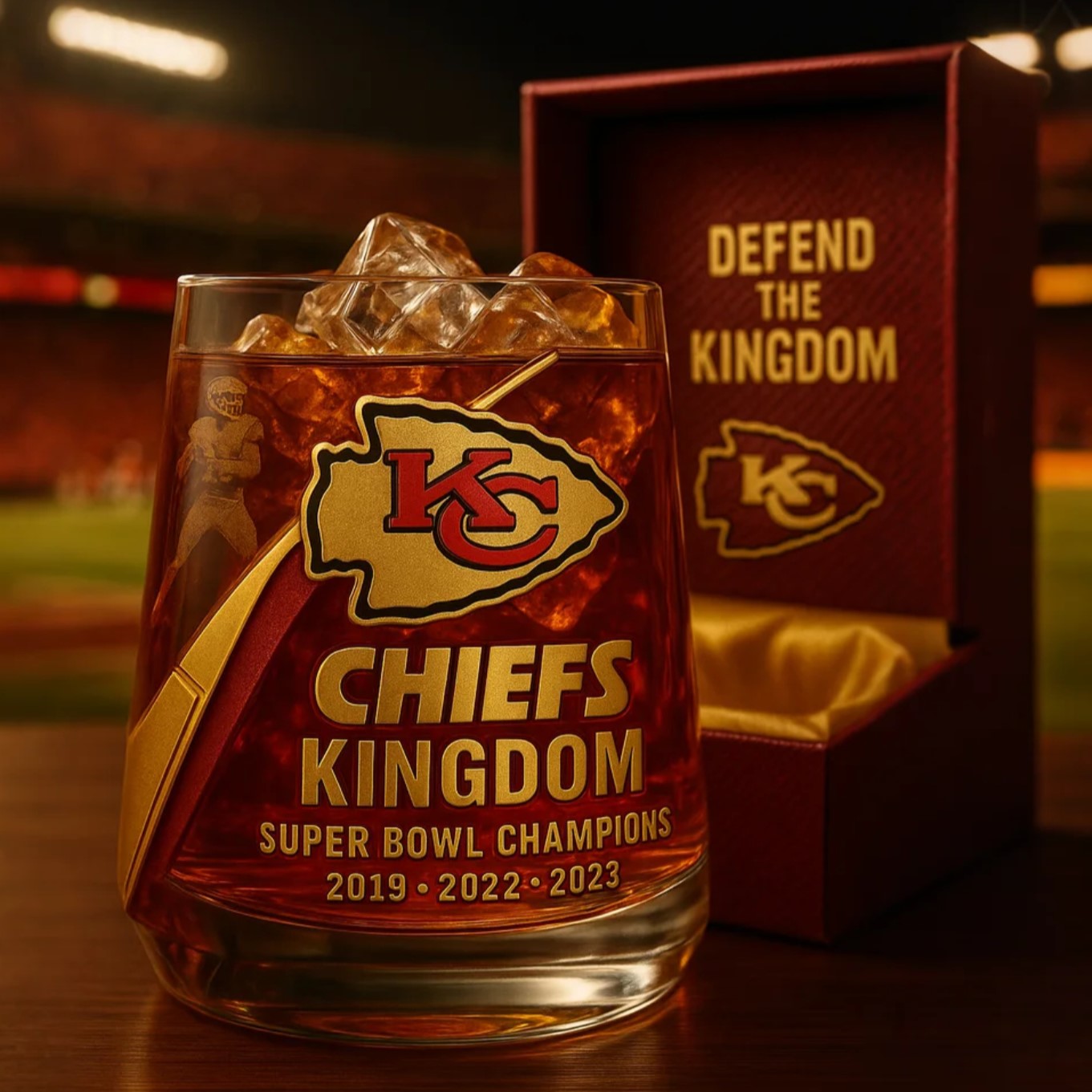 Kansas City Chiefs Commemorative Whiskey Glass