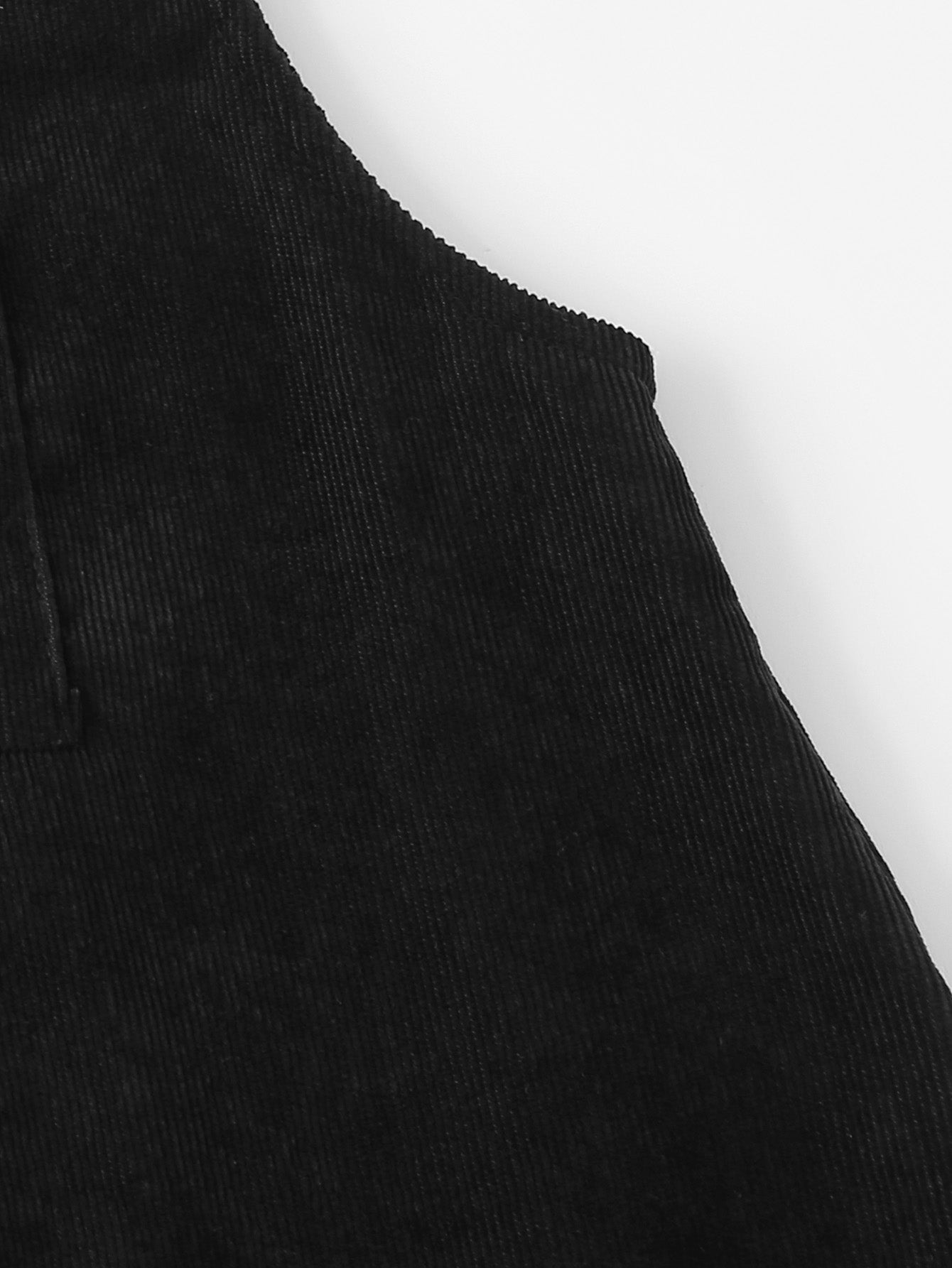 Pocket Front Solid Pinafore Dress