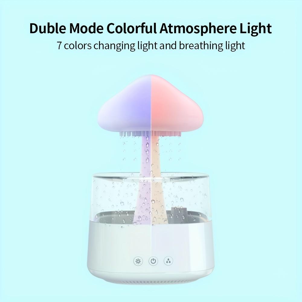 Creative Intelligent Multi-mode Multi-scene Colorful Lights Household Commercial Adjustable Rain Rain Cloud Humidifier USB Ultrasonic Atomization Colorful Night Light Cloud Raindrop Arrangement Machine (usb Interface Including Fcc, Ce, Rohs)