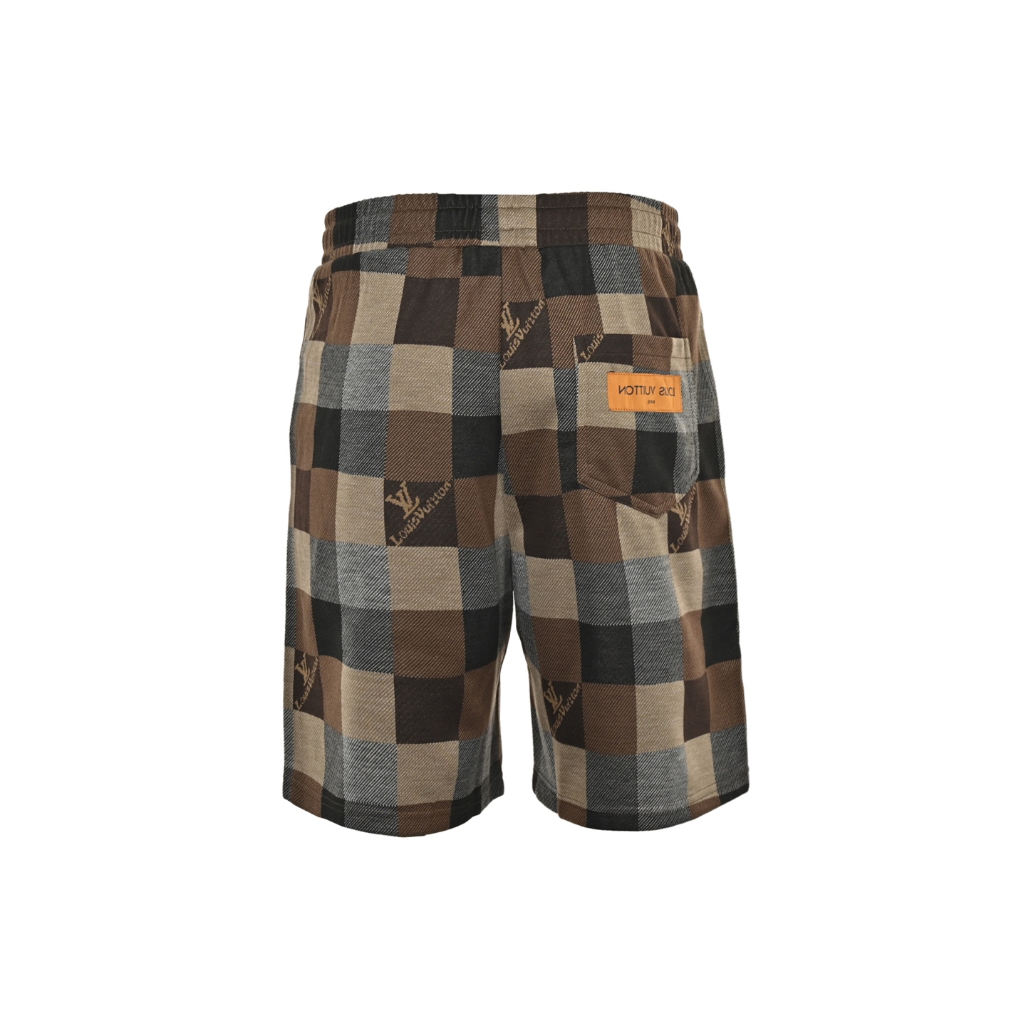 Louis Vuitton 25ss Checkerboard Jacquard Lettering Shorts