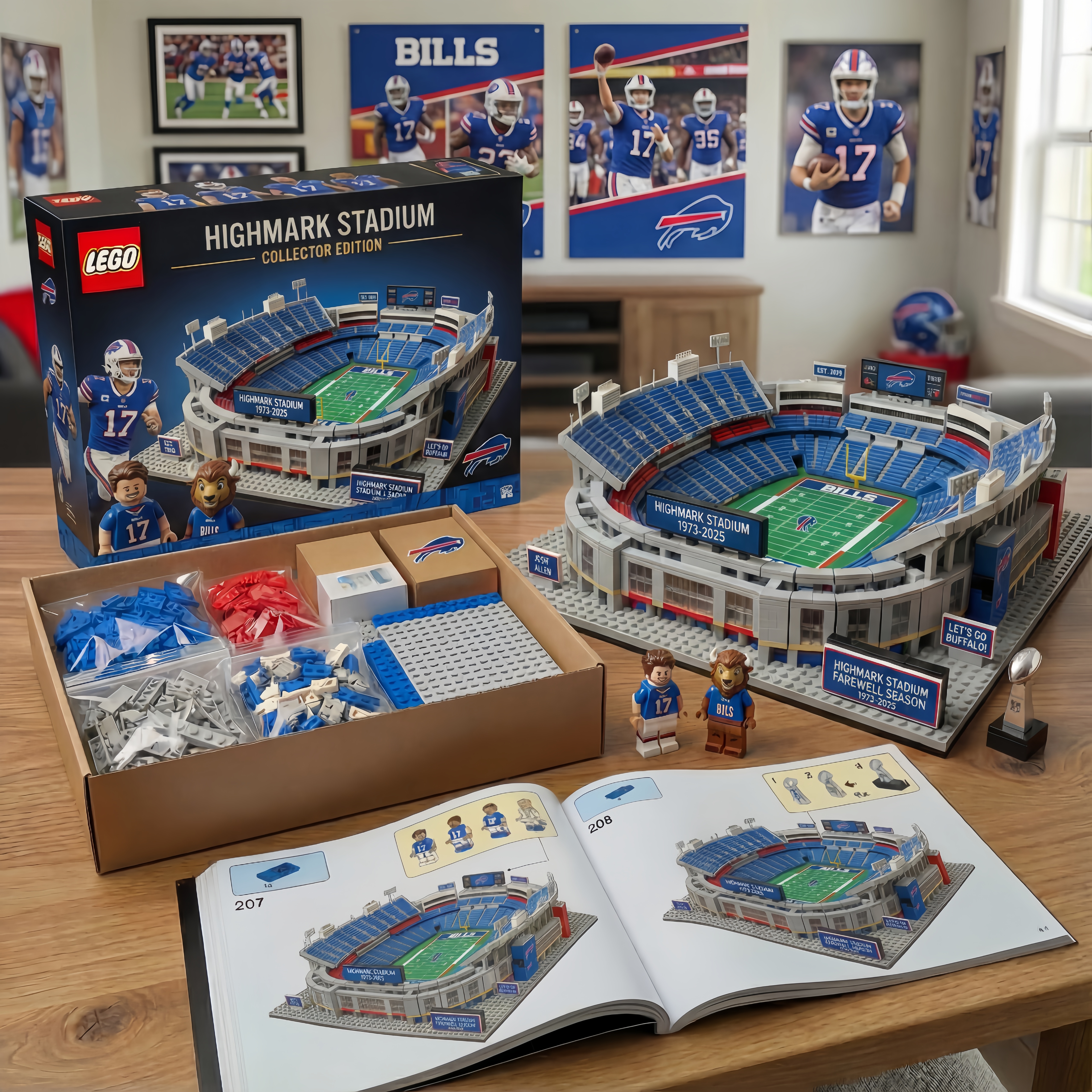 Bills Highmark Stadium Farewell Season Collector Brick Edition