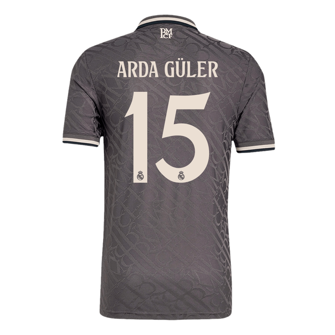 Authentic ARDA GULER #15 Real Madrid third away football shirt 2024/25