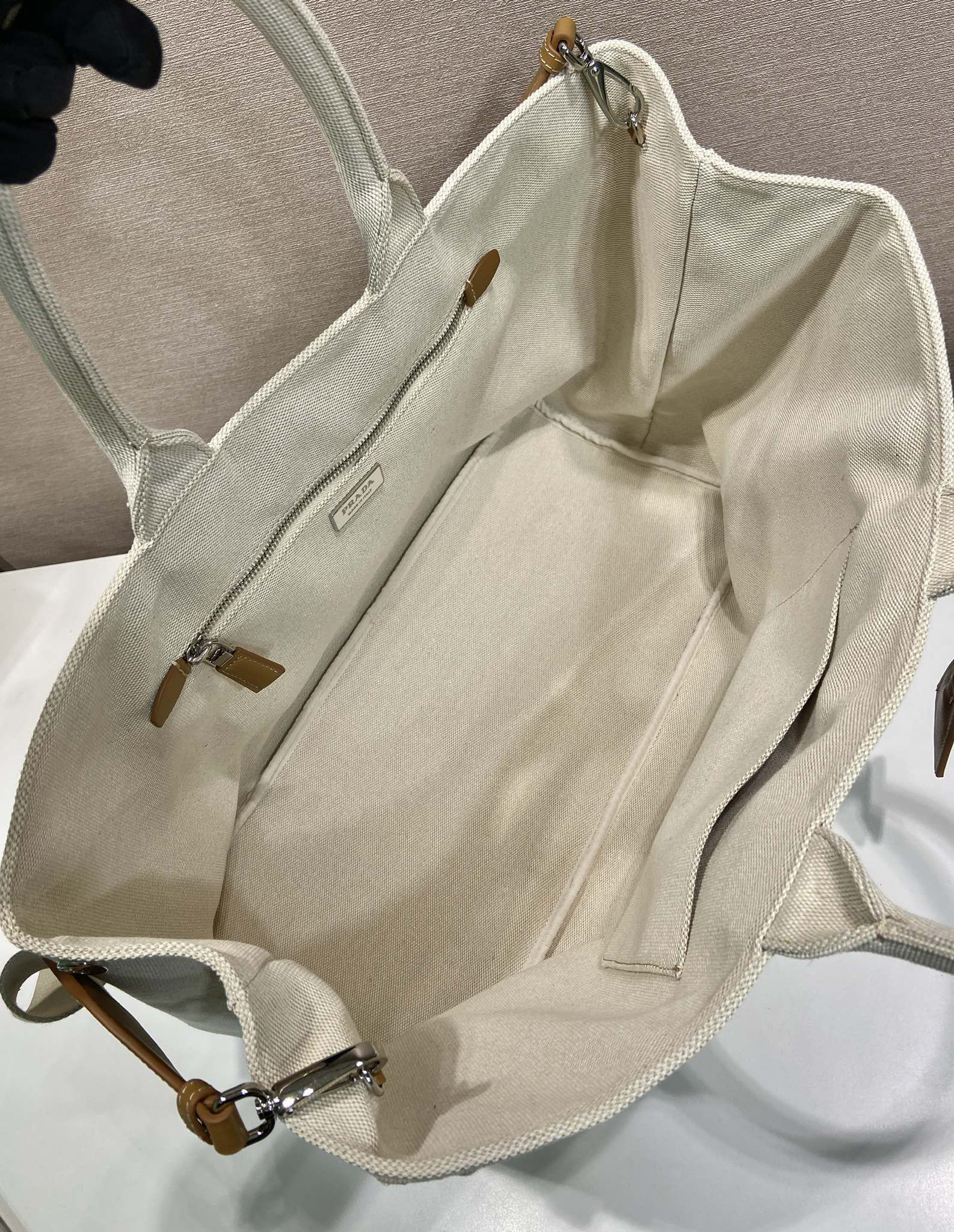 Prada Canvas Tote Bag 2VG131