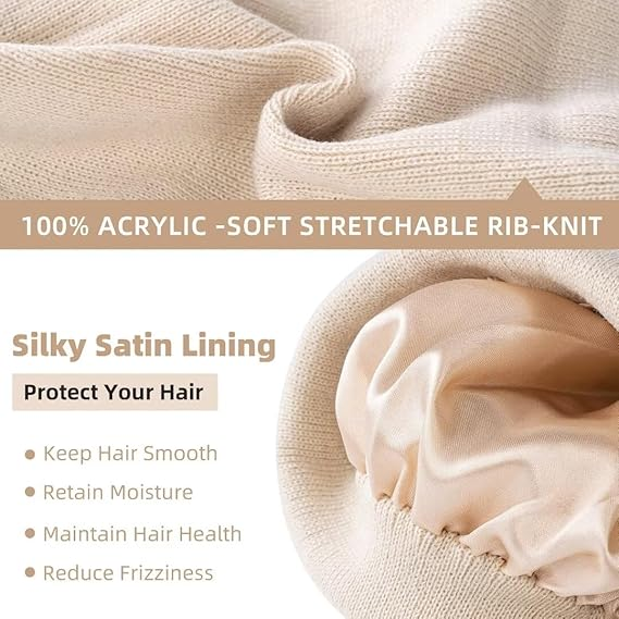 🔥Hot Save 70% OFF🔥Silk lined beanie hat