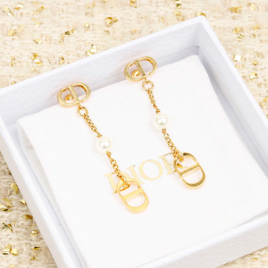 Dior CD tassel earrings