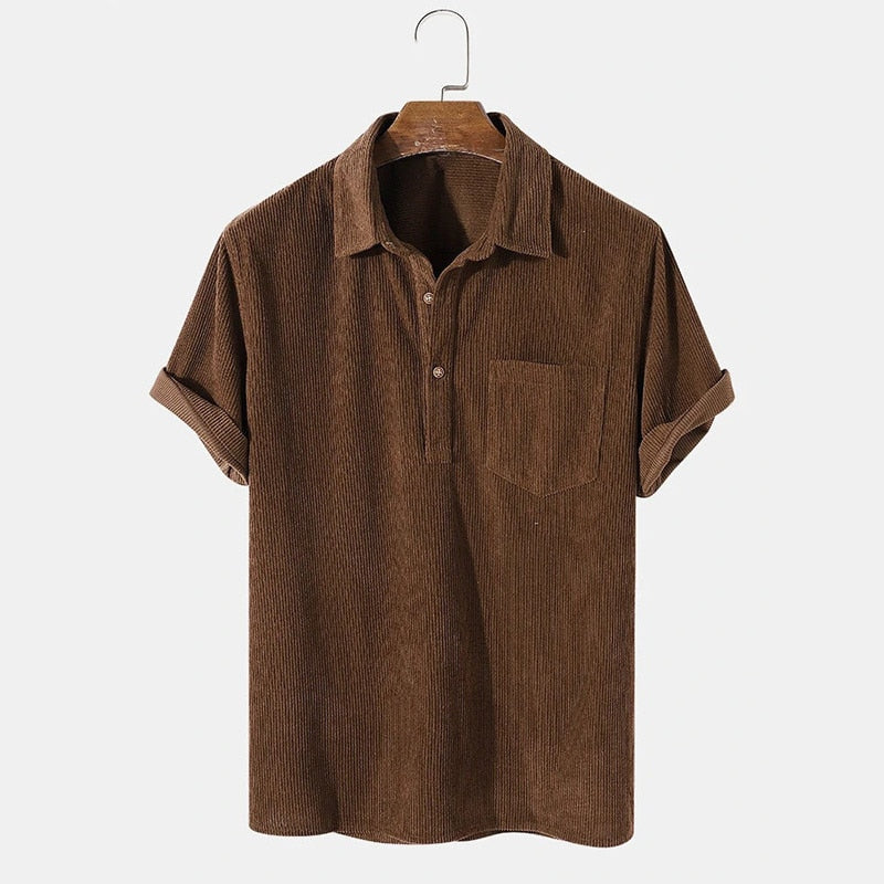 Men's Corduroy Polo Shirt