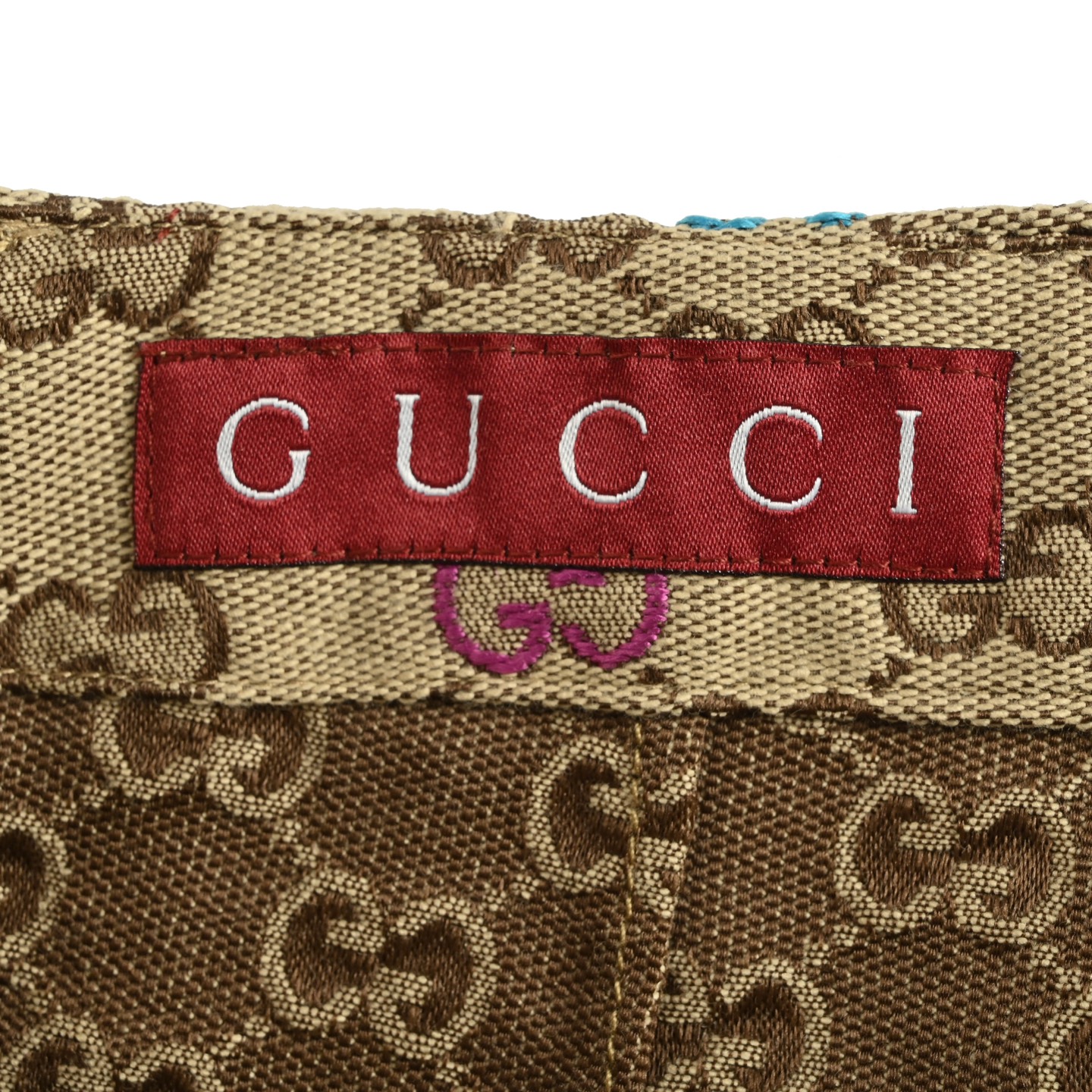 Gucci 25ss jacquard embroidered logo shorts