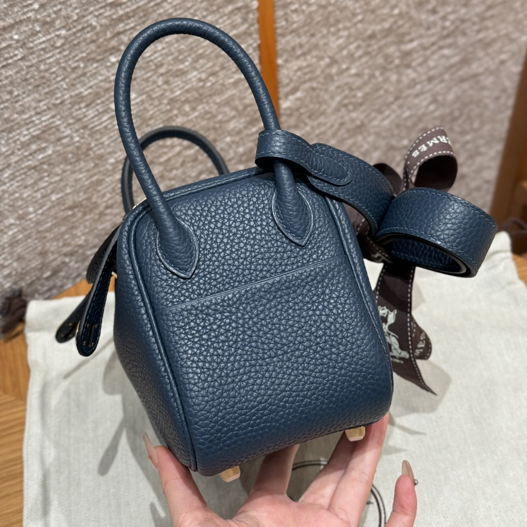 Hermès Lindy 7PBlue presse bag (handmade to order)