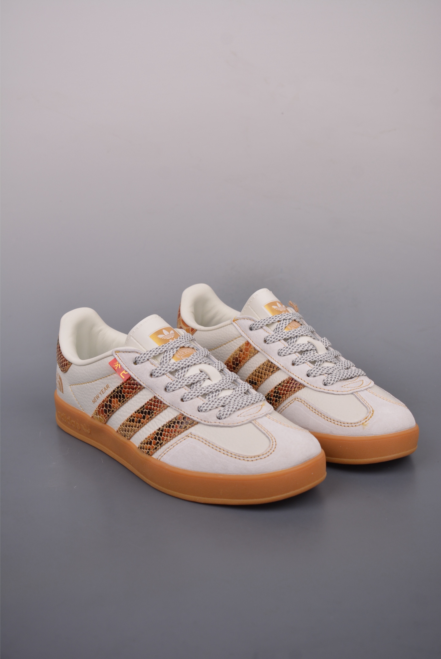 The North Face x Adidas Originals Samba OG Off-White Python Print JR1256