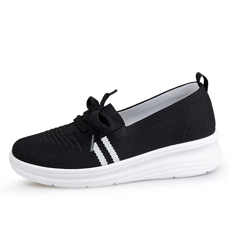 Lightweight Breathable Soft Bottom White Lazy Shoes
