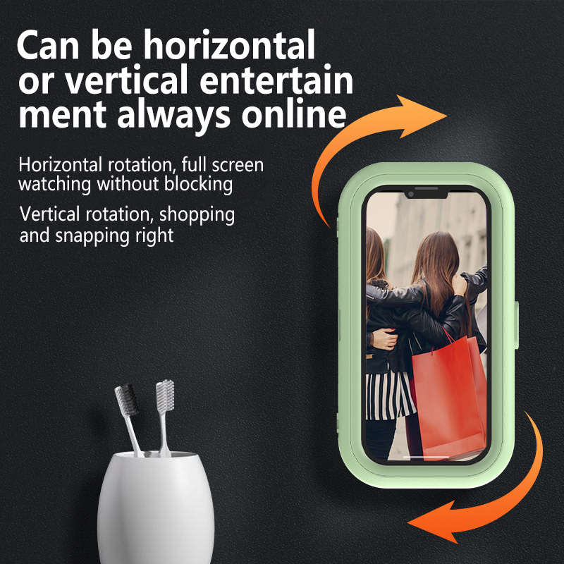 Bathroom Waterproof Foldable Rotating Adjustable Waterproof Phone Holder