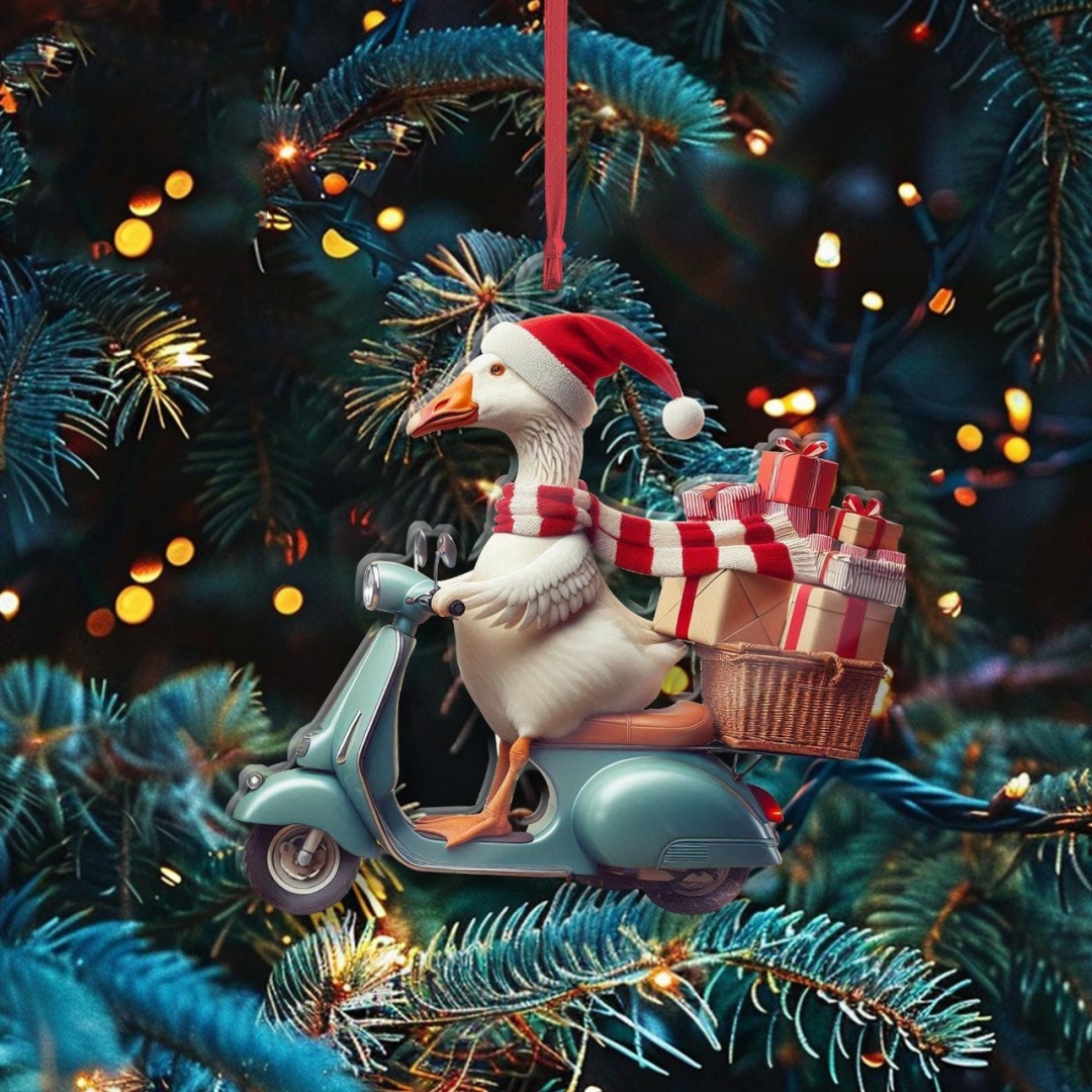 🪿Christmas Gift Goose Courier Ornament