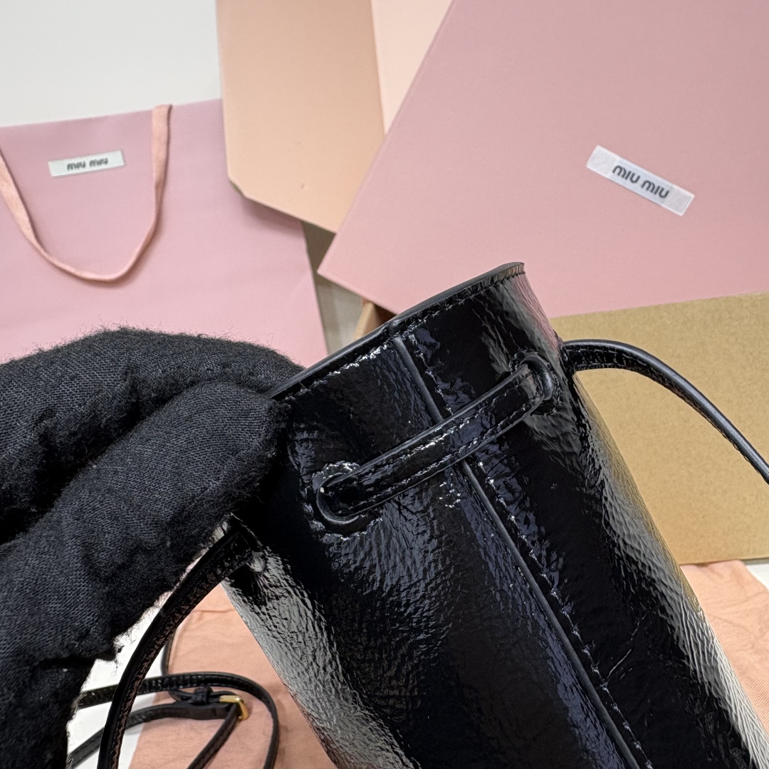 Miu Miu Suede Mini Bucket Bag 5NF460