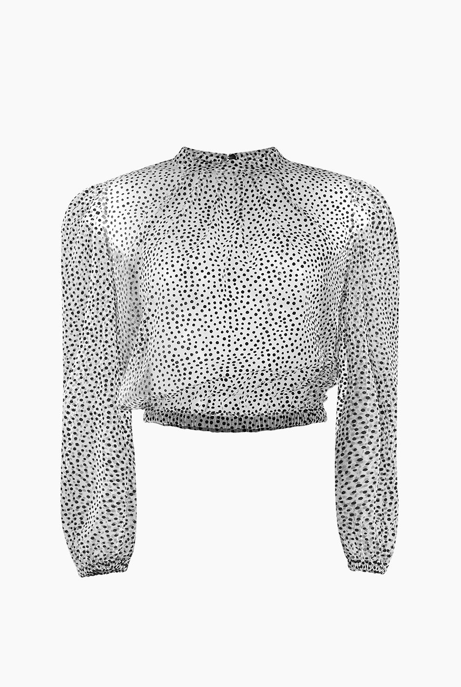 Blusa de lunares manga amplia