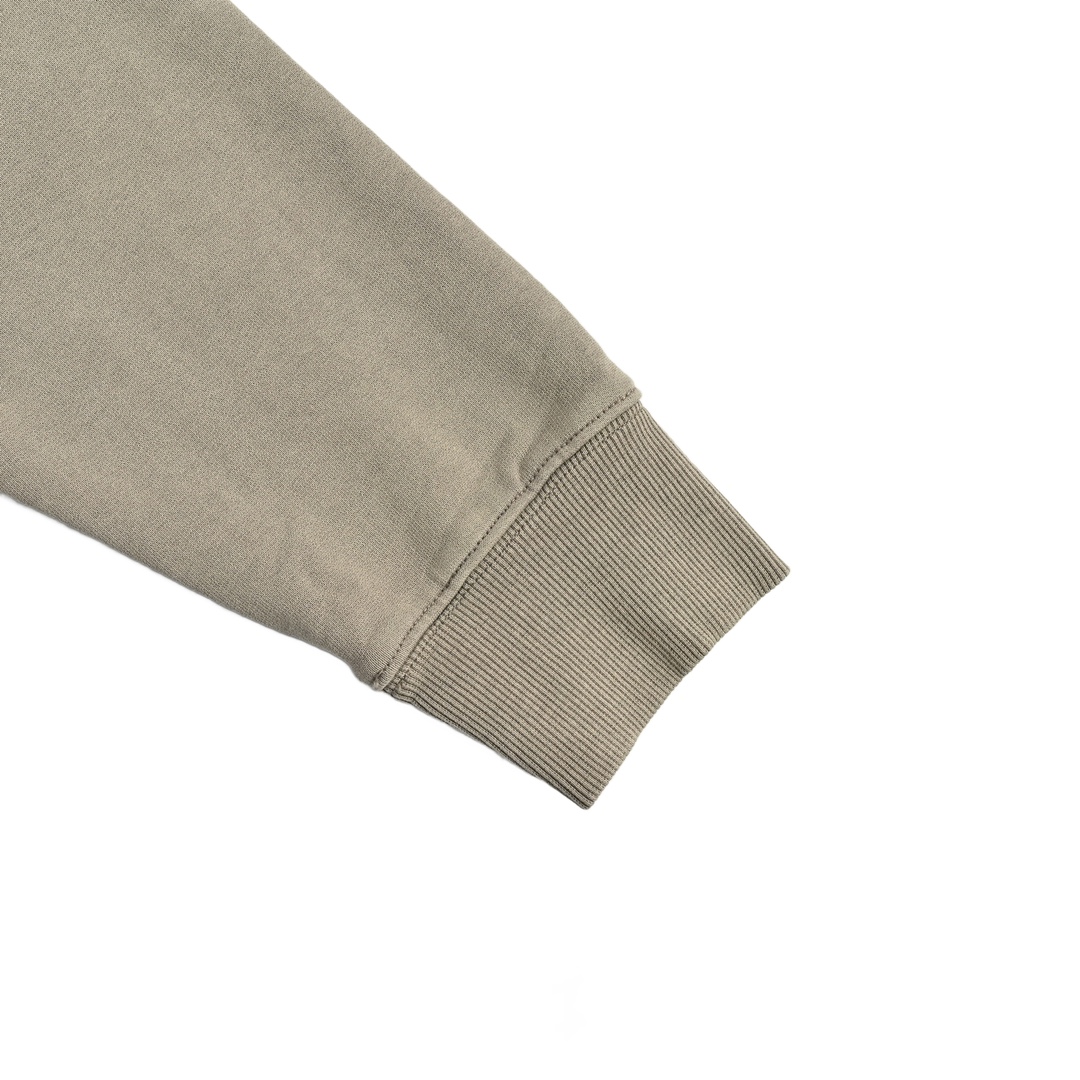 Prada 24Fw embroidered logo washed hooded sweatshirt