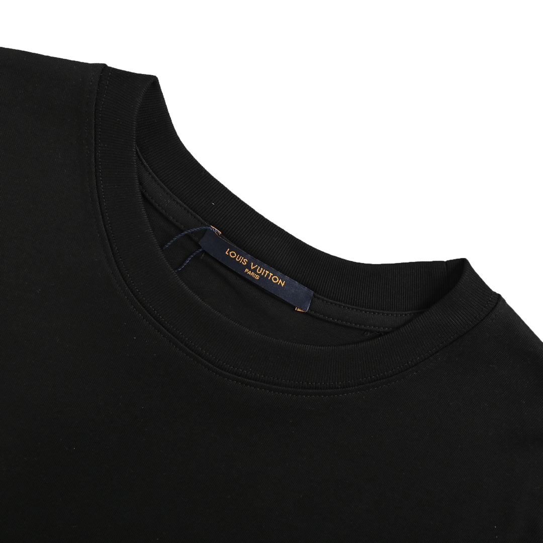 Louis Vuitton 24ss chest embroidered lettering short sleeves