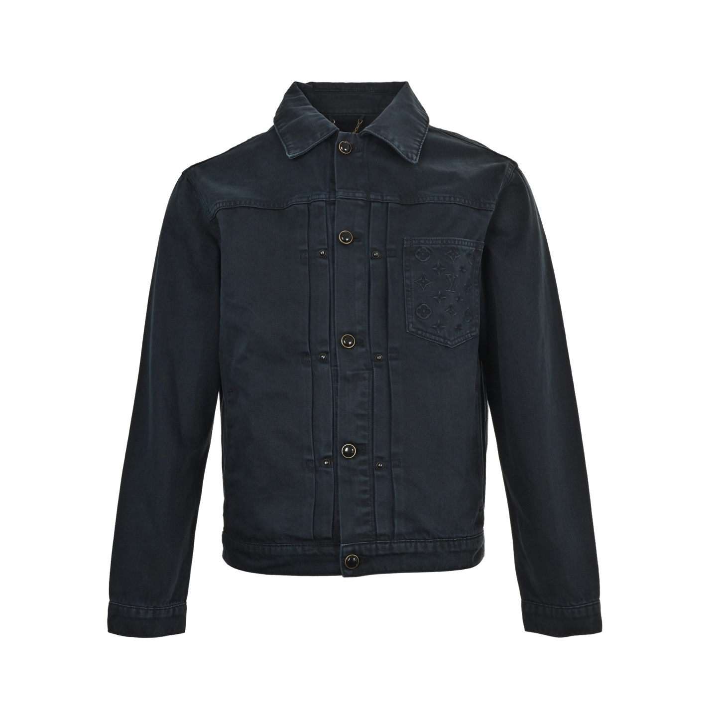 Louis Vuitton 25Fw pocket monogram embossed denim jacket