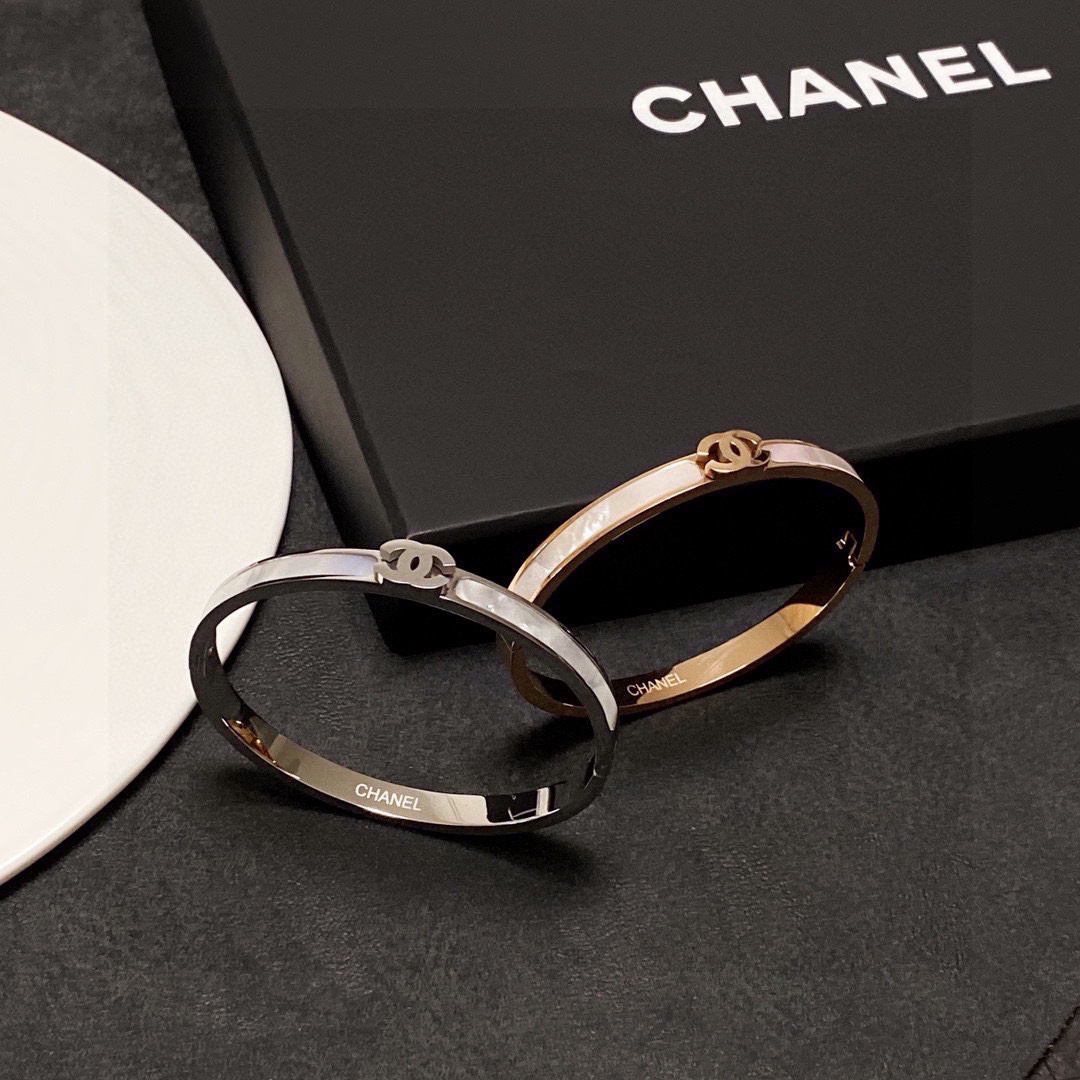 Chanel Mother of Pearl Chunky Bracelet