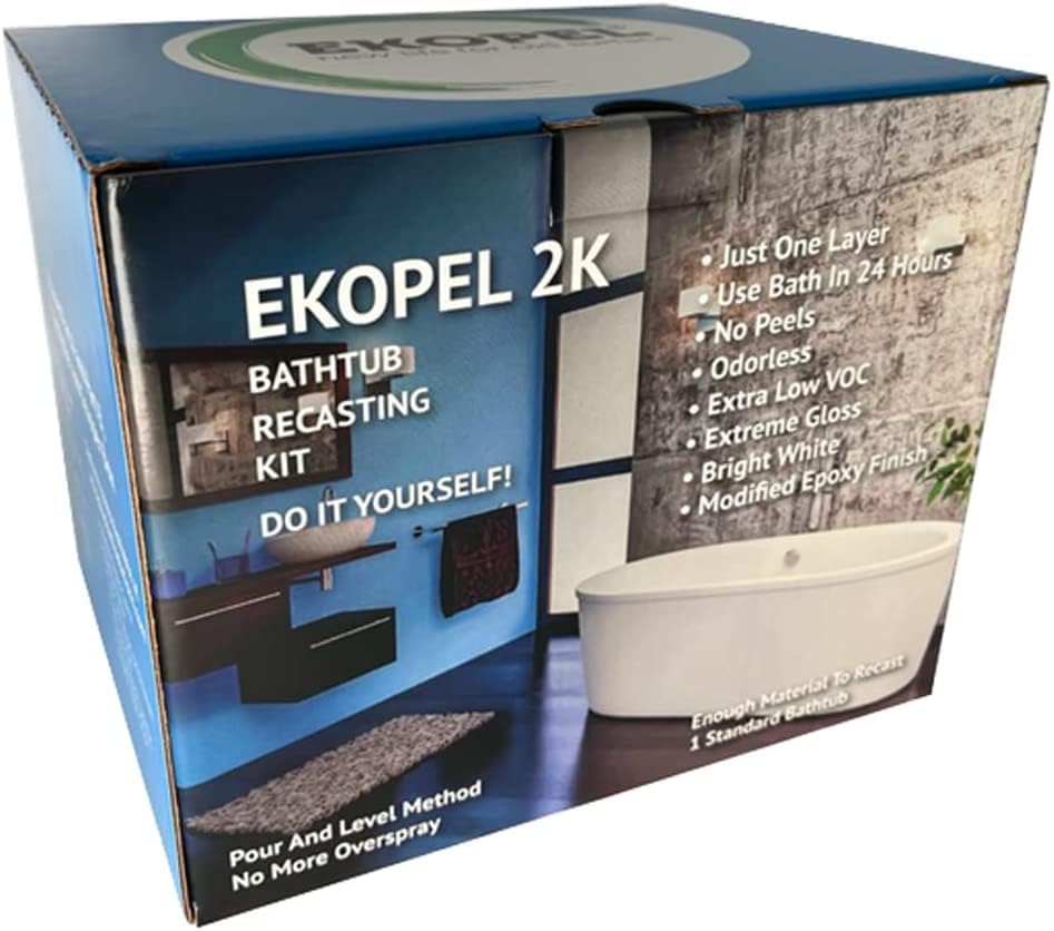 Ekopel Pour On Bathtub Refinishing Kit