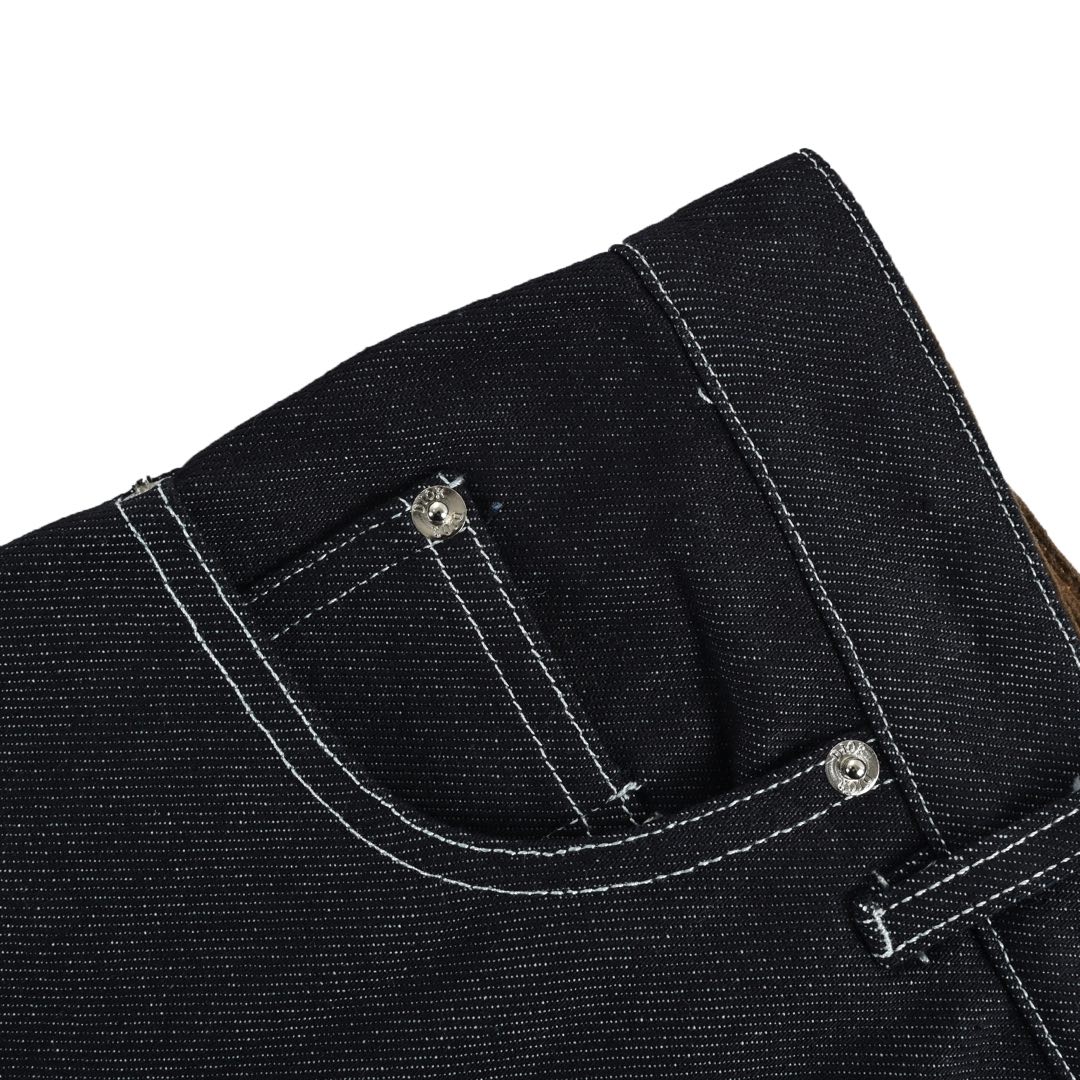 Dior Archives Labels embroidered denim trousers
