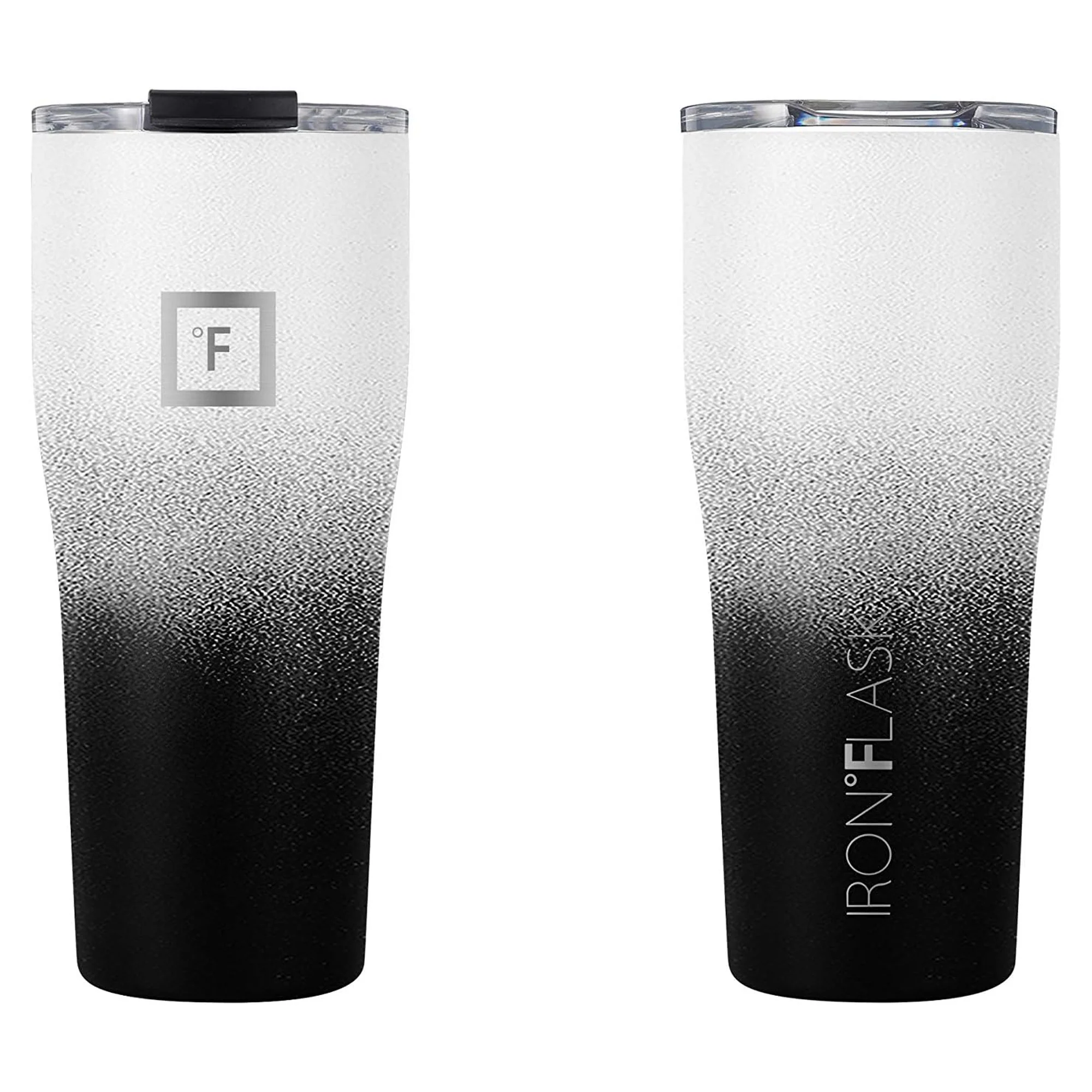 IRON °FLASK Insulated Rover Tumbler w/Lid & Straw, Stainless Steel Bottle, Day & Night, 24 Ounces