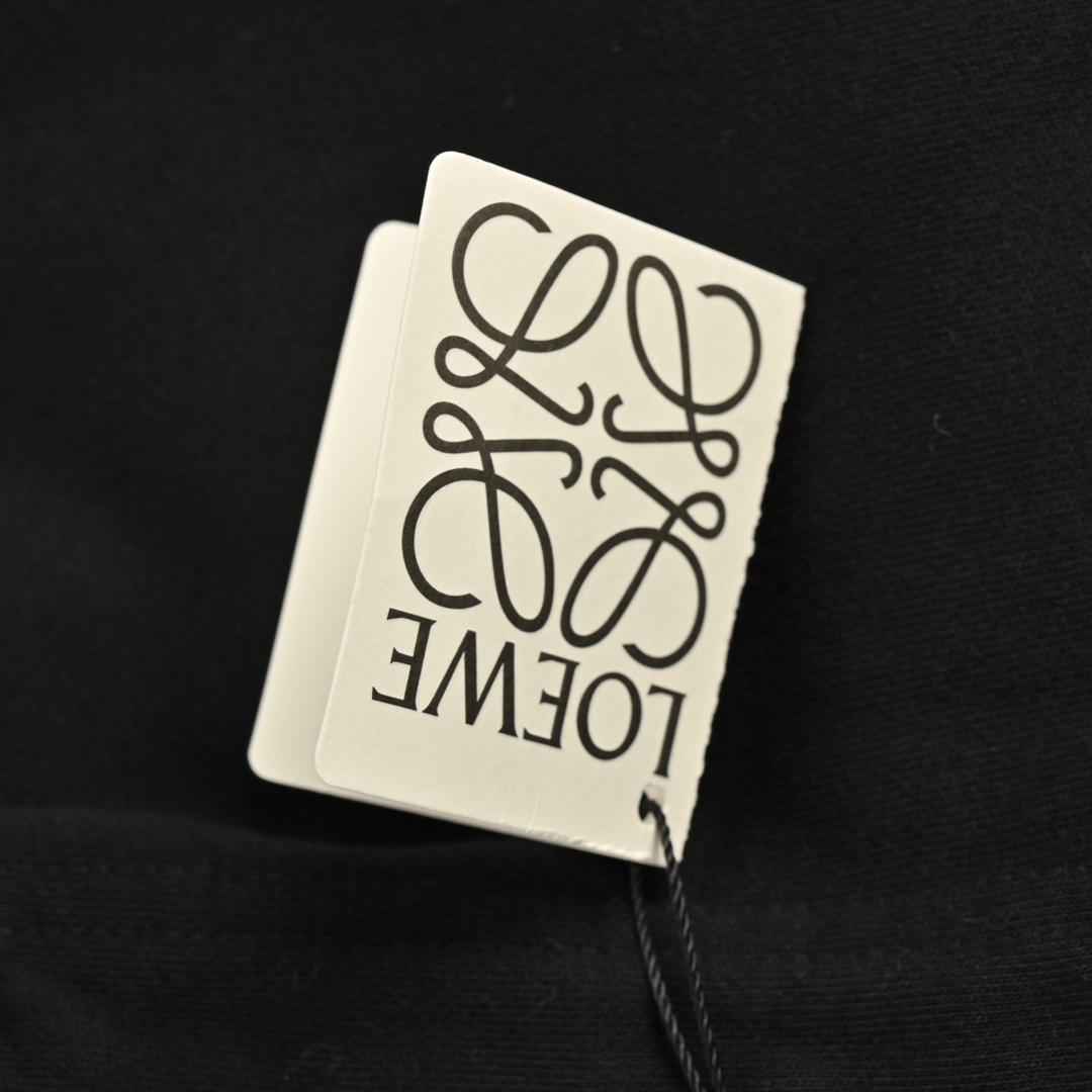 Loewe 24Fw hooded jacket with embossed logo and zip-up detailing