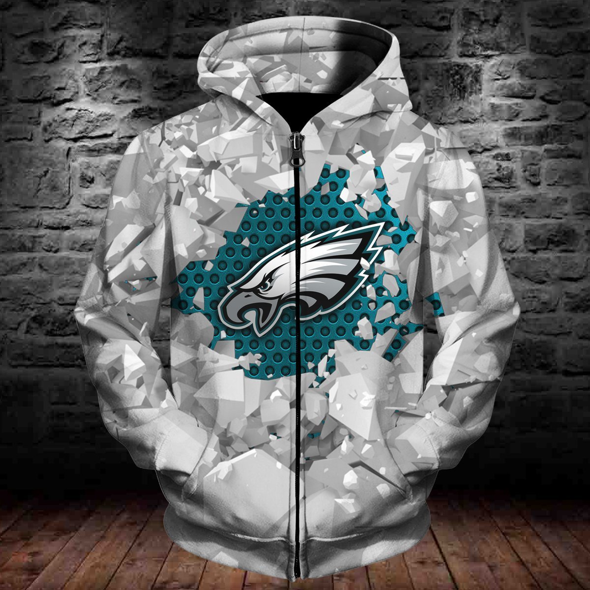 EAGLES HOODIE 3D ICE20