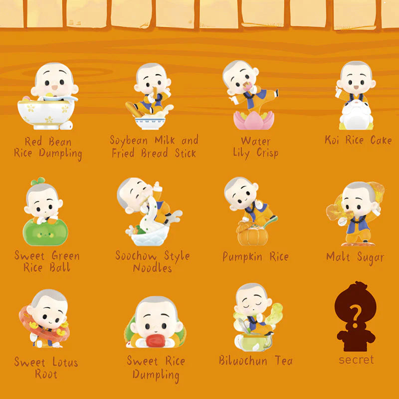 POP MART The Little Monk Yichan Chinese Delicacy Series [1 Blind Box]