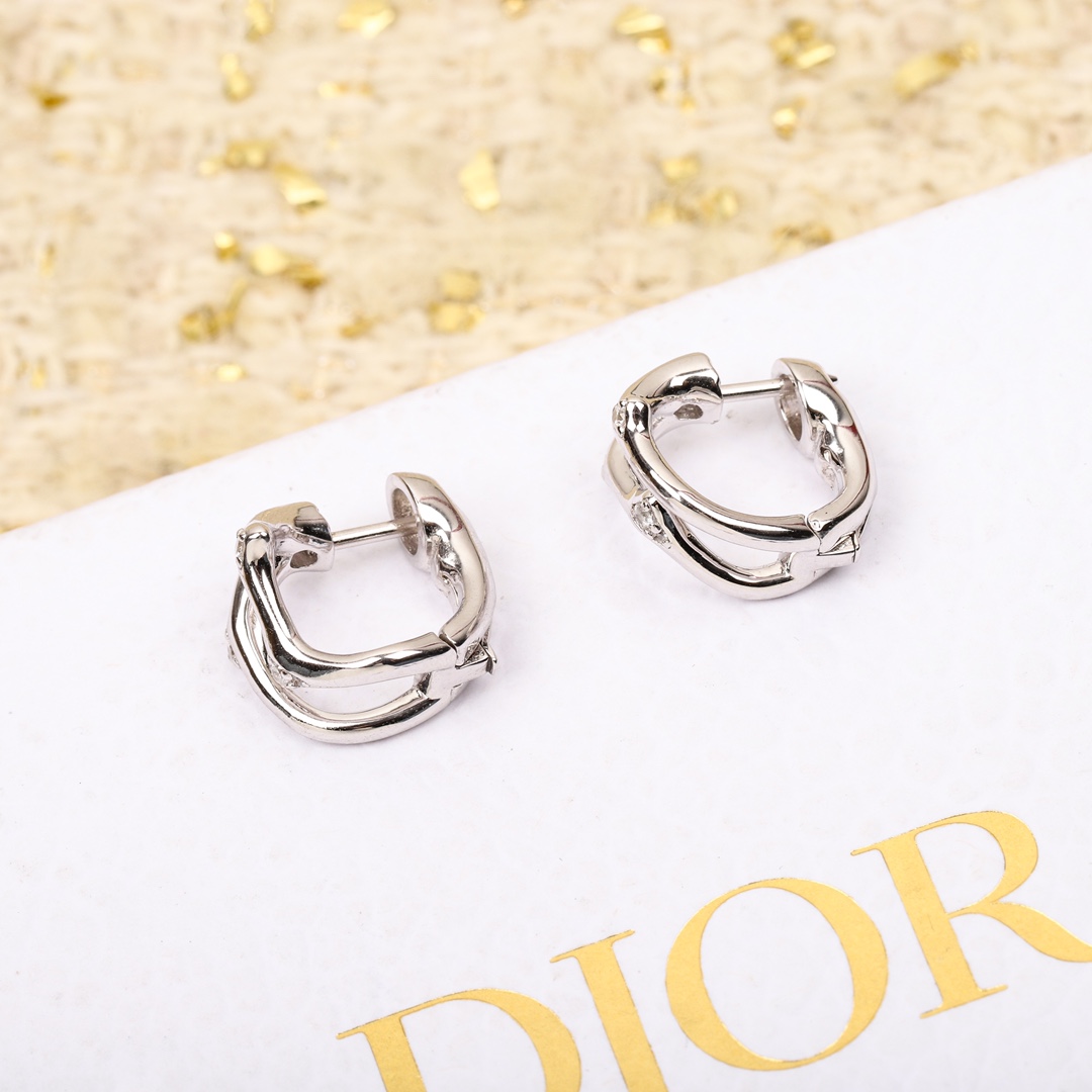 Dior diamond vine earrings