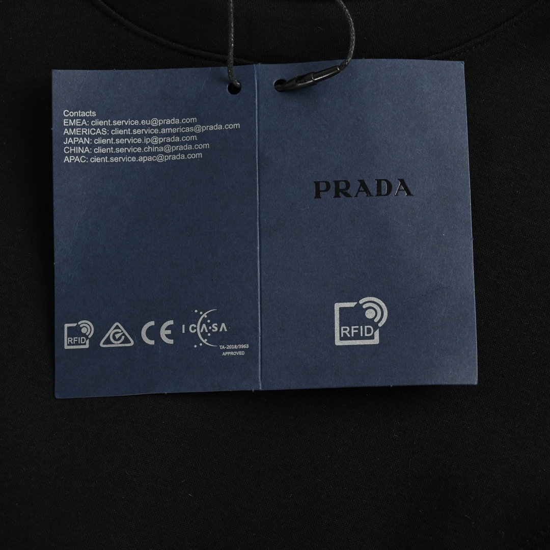 Prada 24ss triangle logo dress