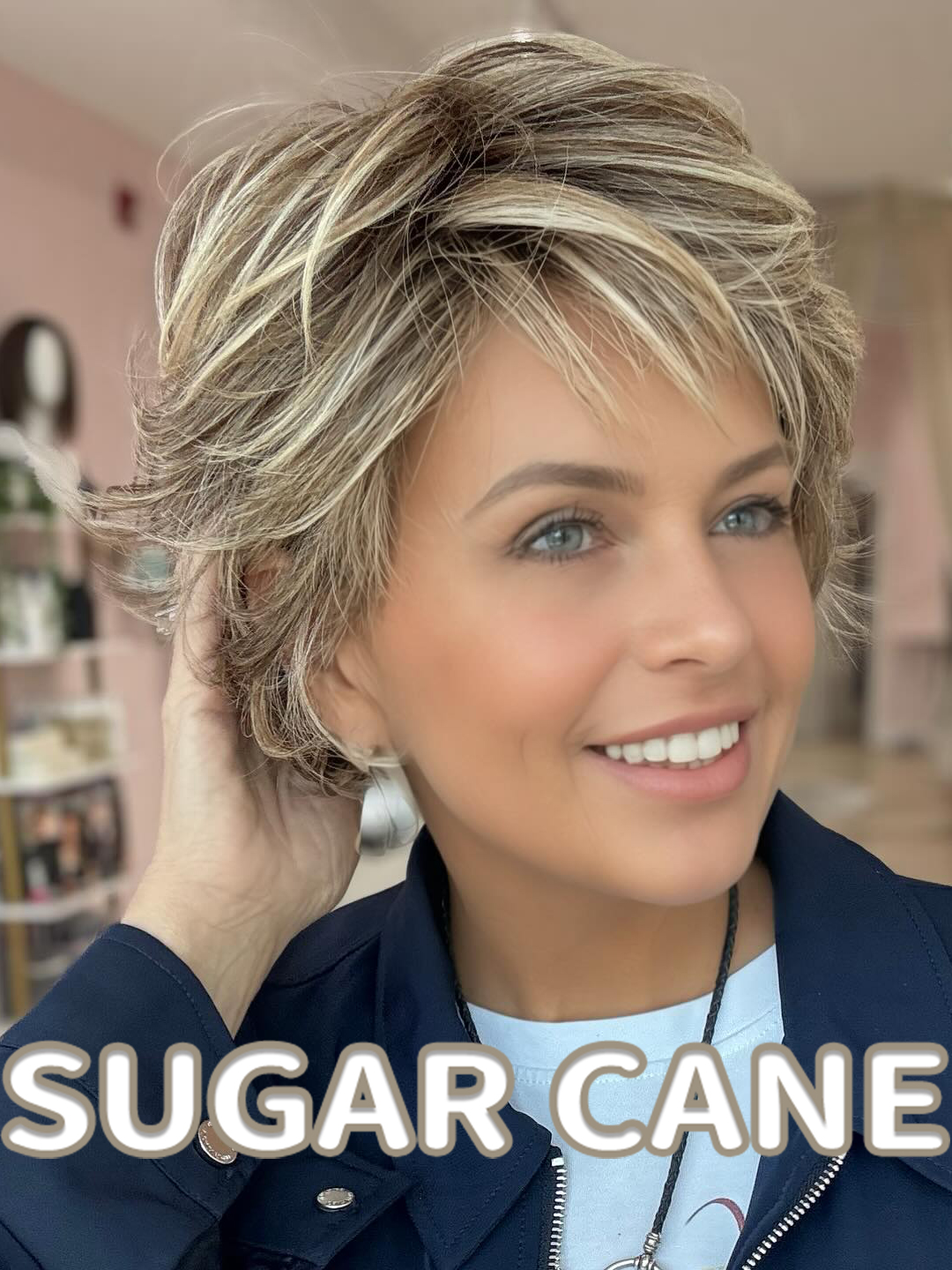 Short Tousled Bob Wig with Layers