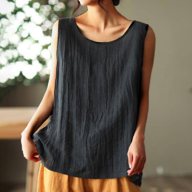 Solid Color Simple Sleeveless Tank Top