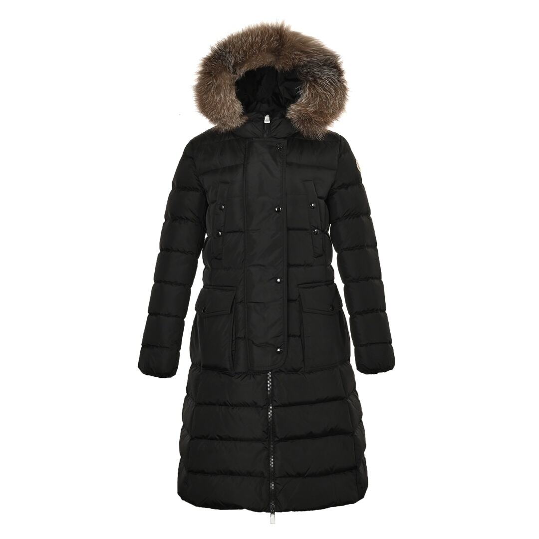 Moncler Khloe long matte down jacket