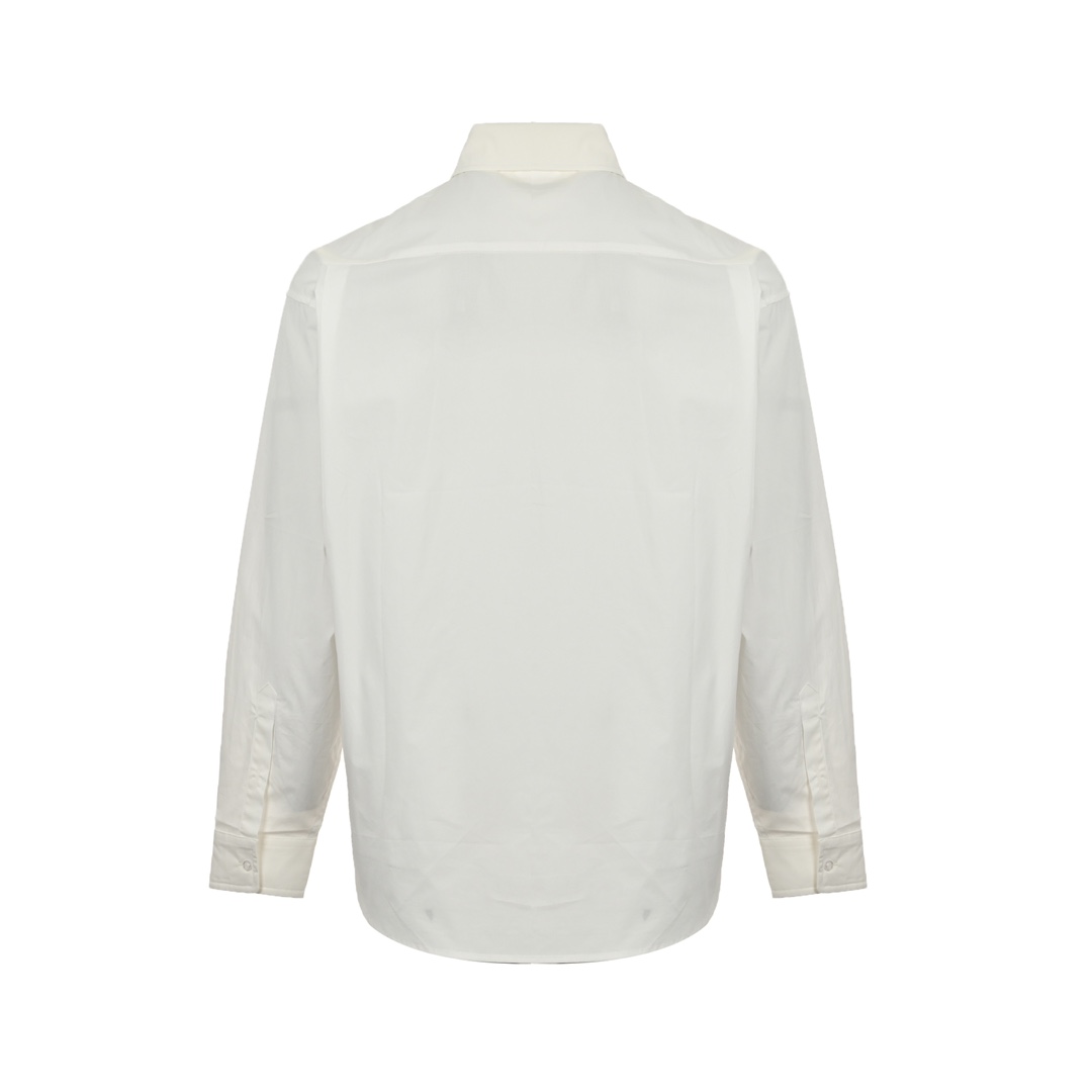 Balenciaga 24ss rhinestone-back long-sleeved shirt