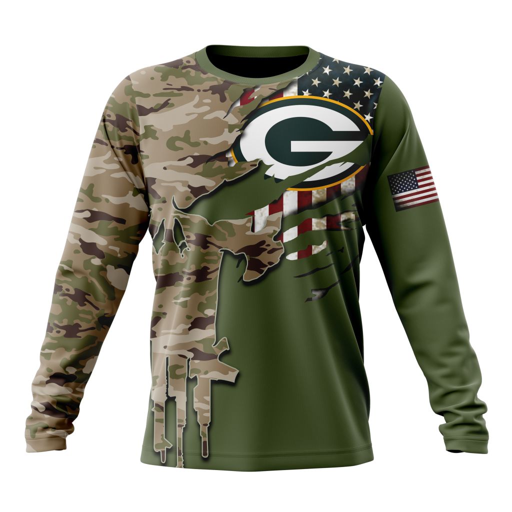 GREEN BAY PACKERS 3D HOODIE VETERANS DAY