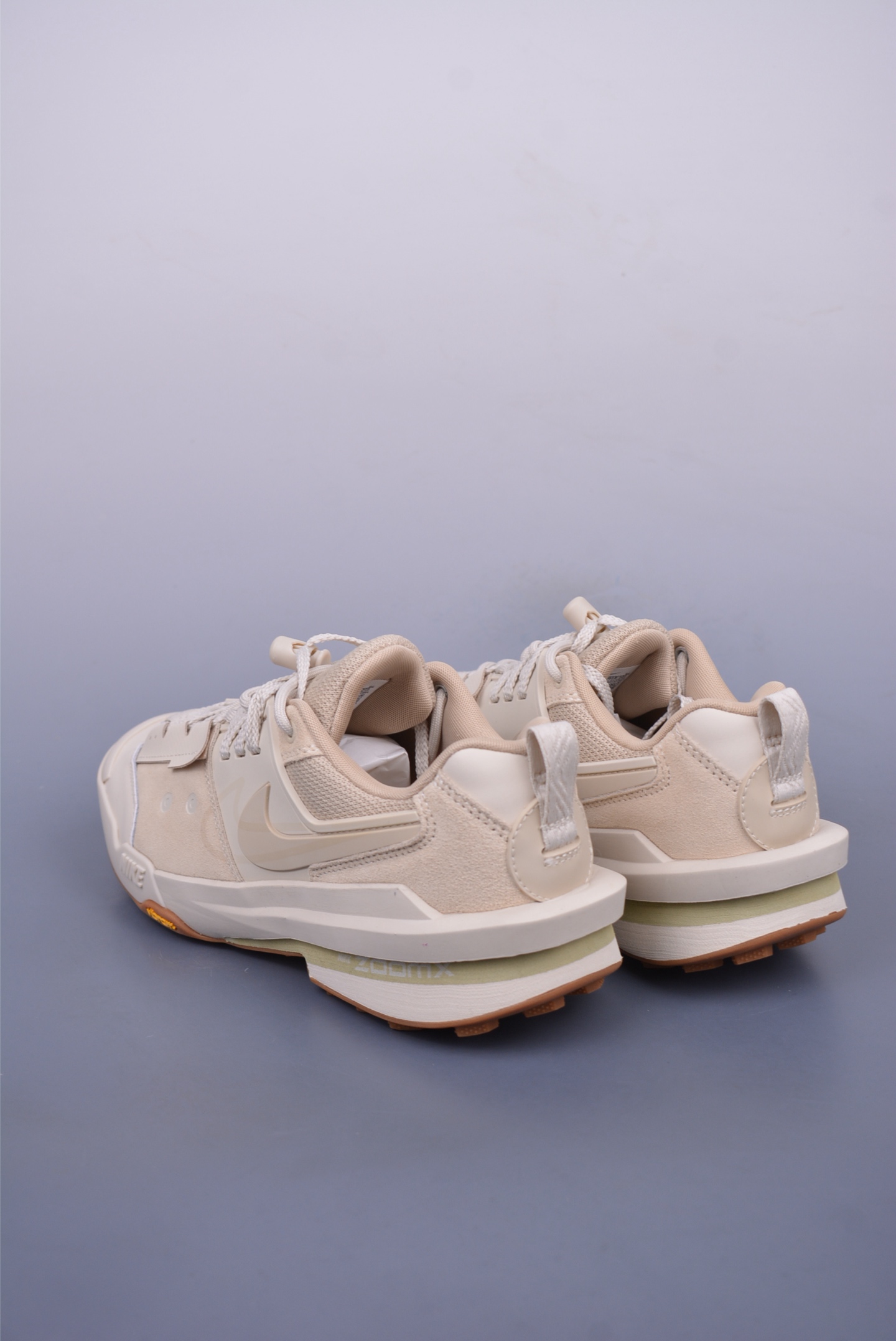 Sacai x NIKE Zegama Dome SP running shoes Khaki Desert Double Hook HQ8618-101