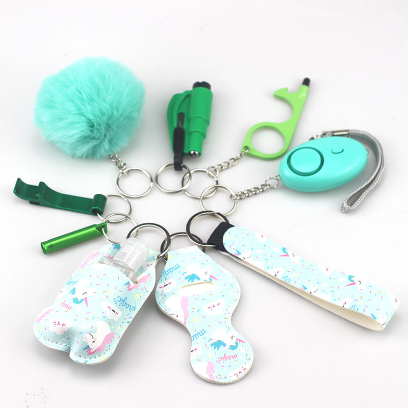 Women's Security Keychain Set, 10-Piece Security Keychain Accessories