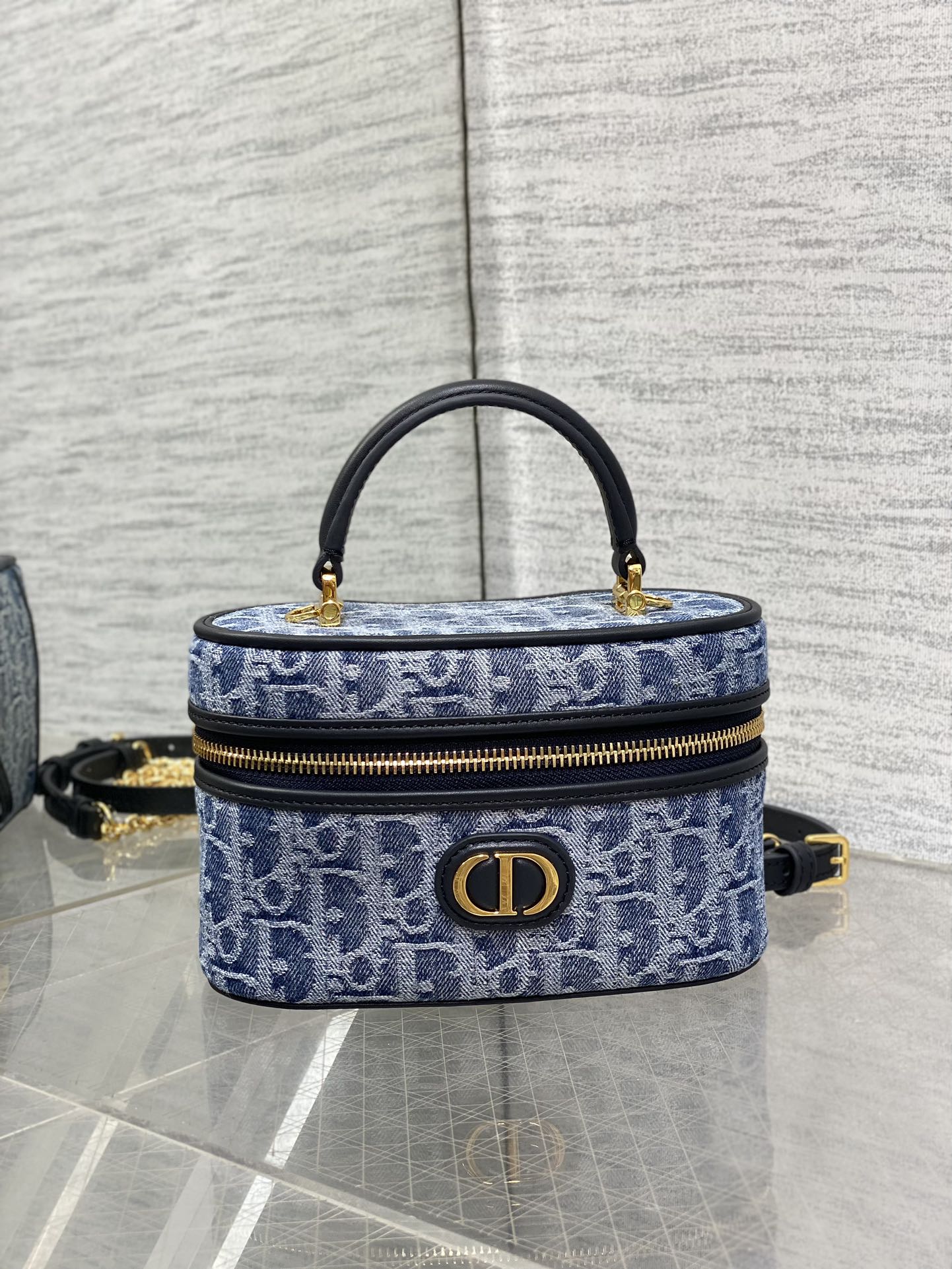 Dior 30 Montaigne vanity denim collection mini