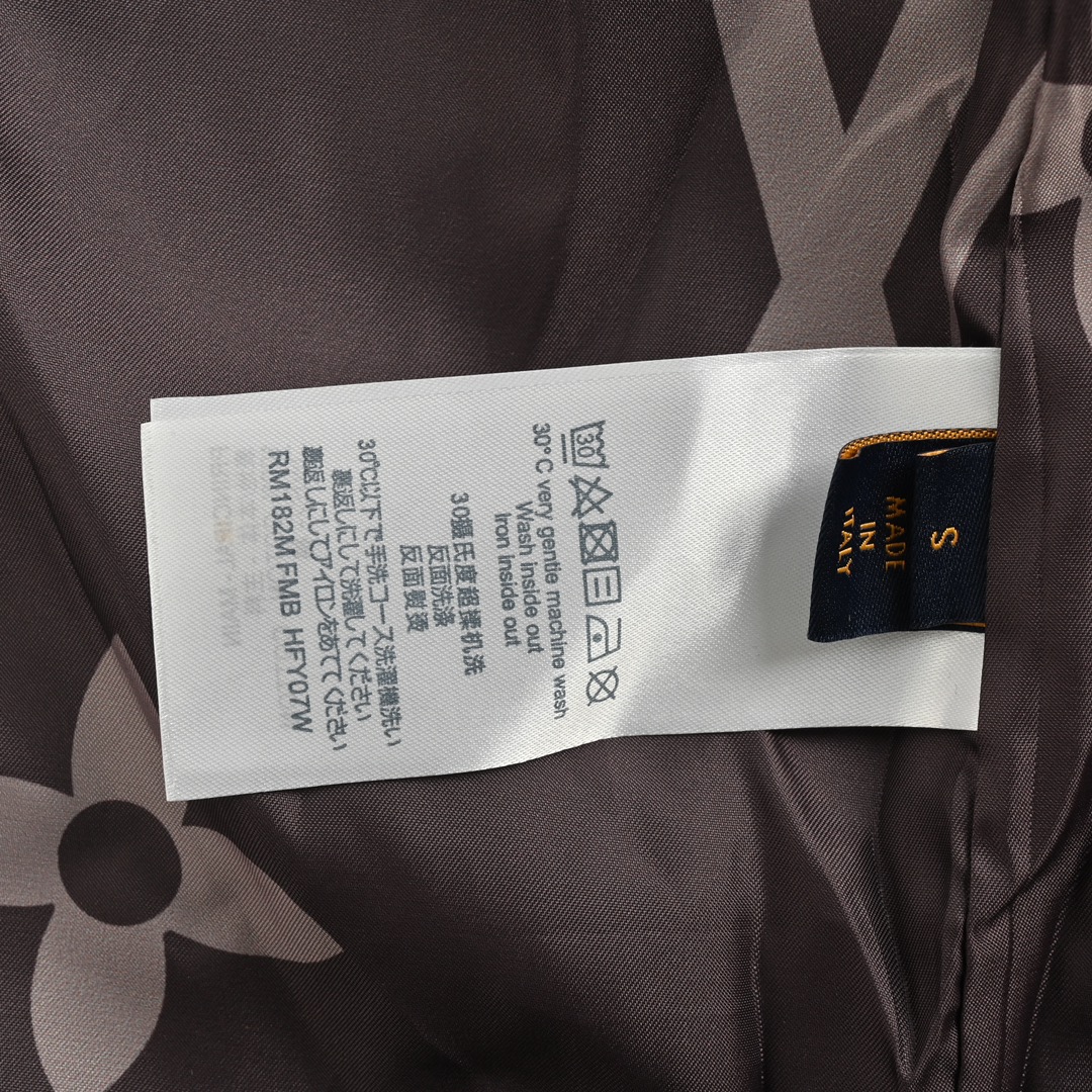 Louis Vuitton 24Fw monogram patchwork trench coat zipper jacket
