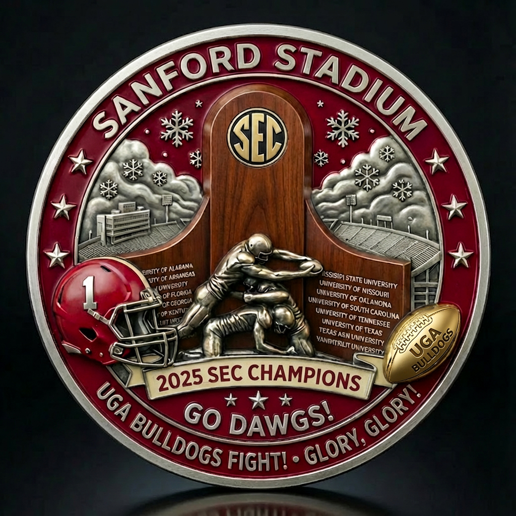 UGA Bulldogs 2025 SEC Champions Commemorative Coin
