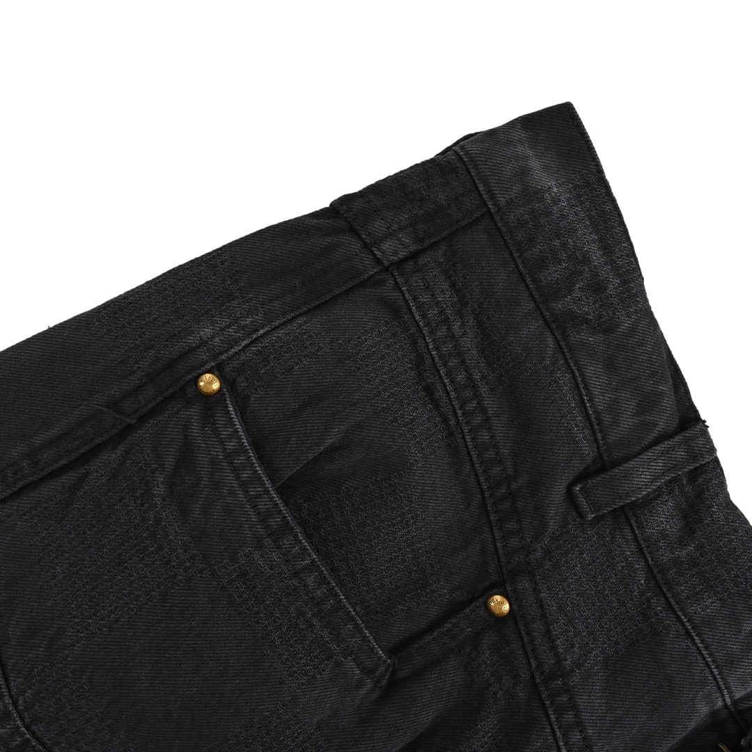Louis Vuitton 24Fw Checkerboard Cargo Jeans