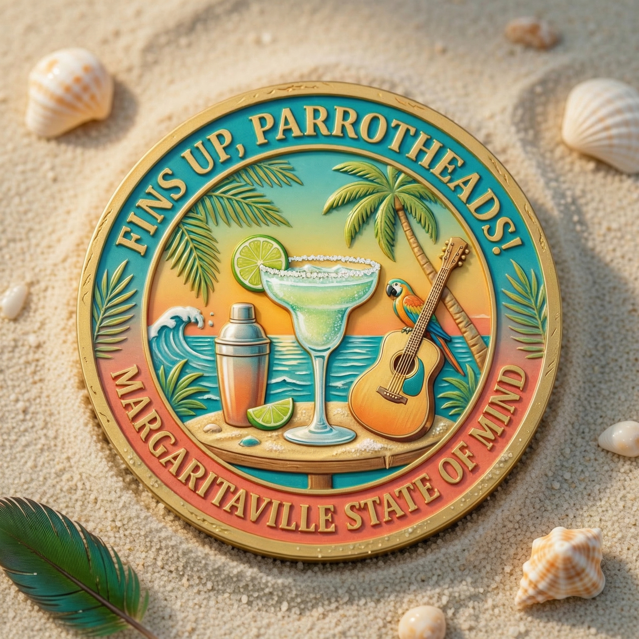 Jimmuy Buffett 80th Anniversary Coin