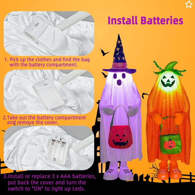 👻Glowing Standing Halloween Ghosts✨