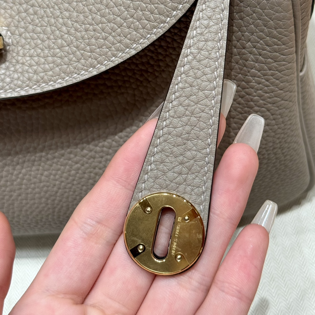 Hermès Lindy M8Gris Asphalte Handbag (Handmade to Order)