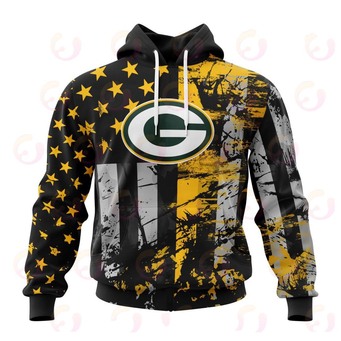 GREEN BAY PACKERS 3D HOODIE JERSEY FOR AMERICA
